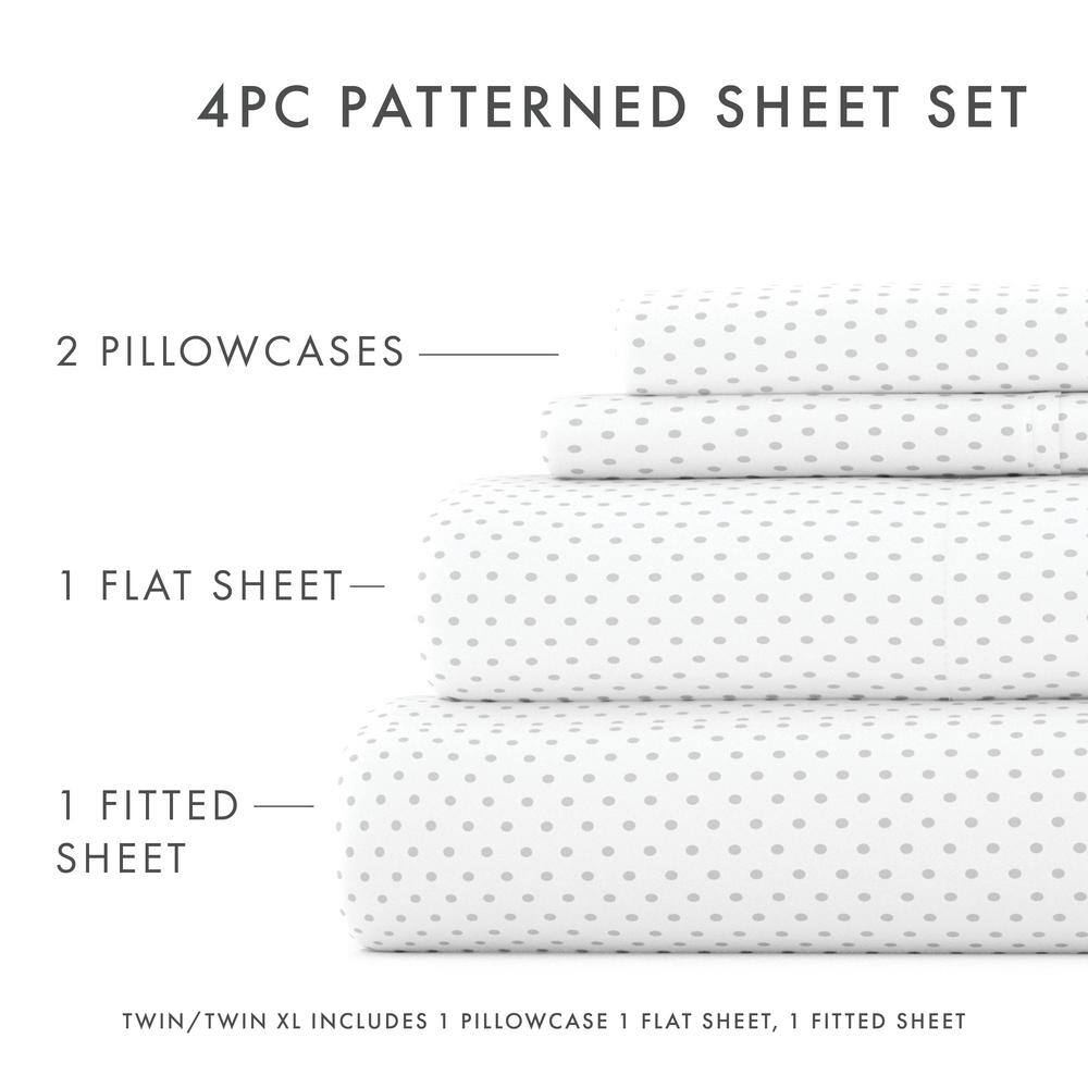 Light Gray Chevron Deep Pocket Queen Sheet Set