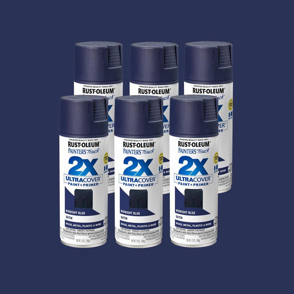 Rust-Oleum Painter's Touch 2X 12 oz. Satin Midnight Blue General