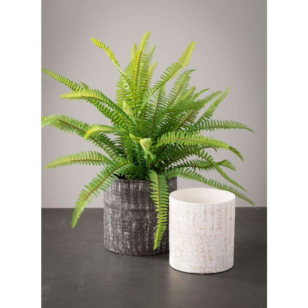 Artificial 20 in. Green Fern Bush