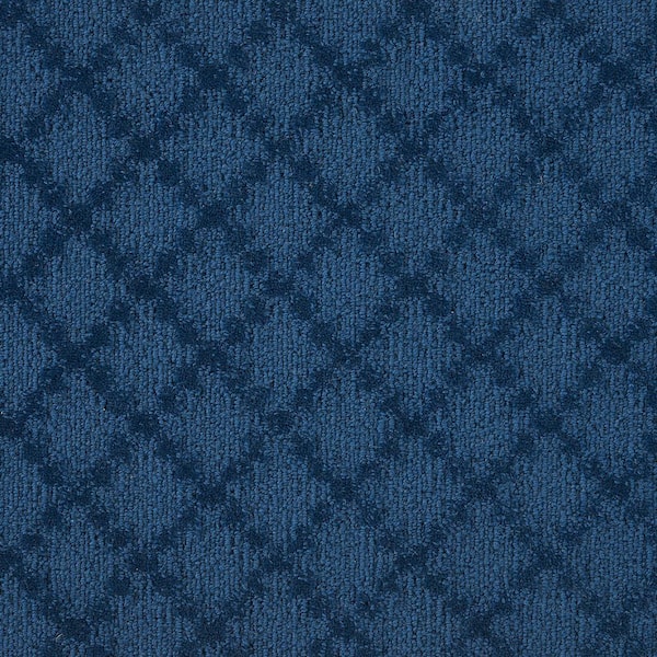 Natural Harmony 6 in. x 6 in. Texture Carpet Sample - Intriguing - Color Nautical
