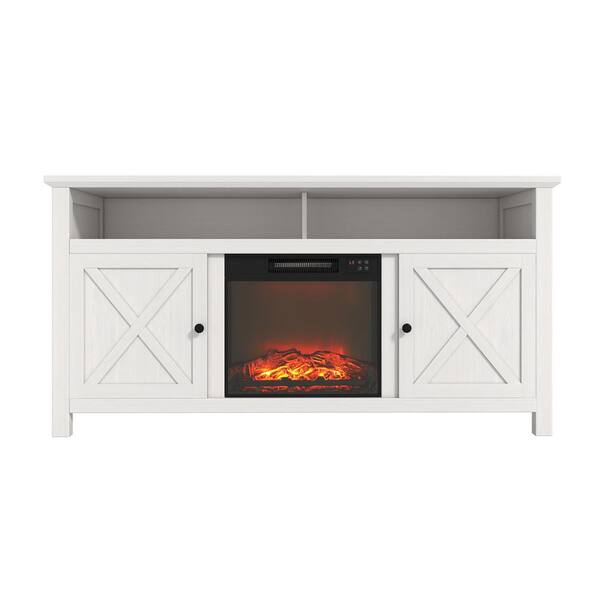 LUCKY ONE 58.22 in. Freestanding Electric Fireplace TV Stand with Fan