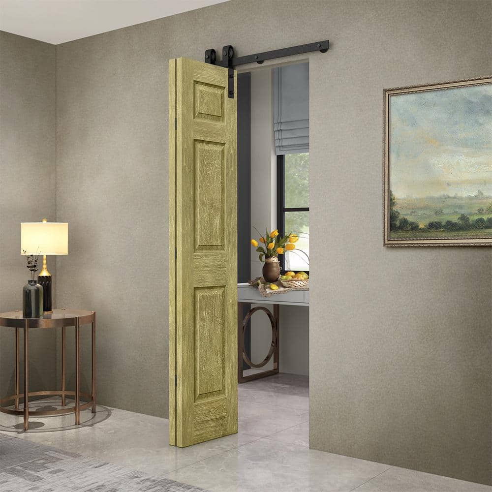 Antique Gold 24" x 80" MDF Composite Bifold Barn Door