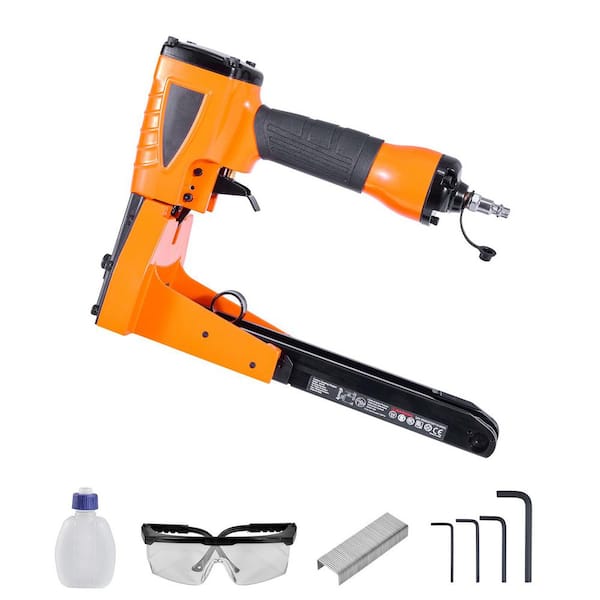 Pneumatic Carton Closing Stapler, 13 Gauge Pneumatic Cardboard Staple Gun for 1-3/8 in. Crown 5/8 in. & 3/4 in. Length
