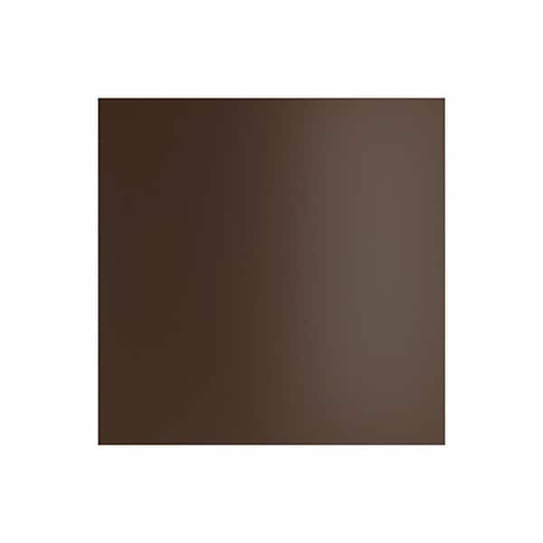 Miami 13 in. W x 0.75 in. D x 13 in. H Brown Cabinet Door Sample Dock Brown Matte