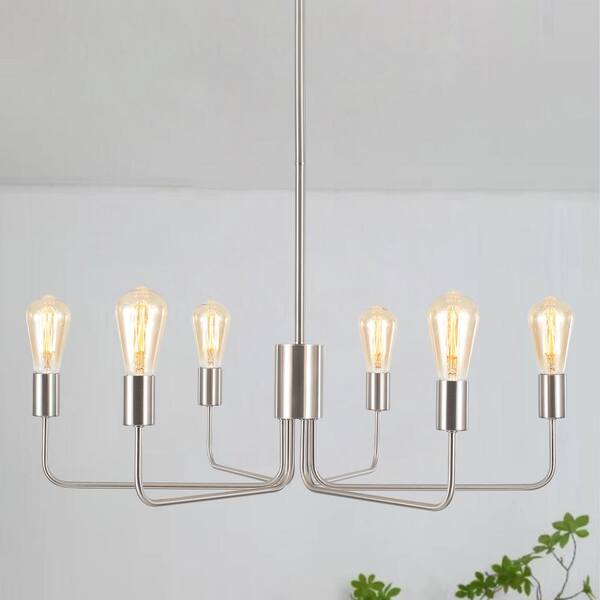 Kichler Ettore 14 in. 3-Light outlets Brushed Nickel Candlestick Contemporary Pendant