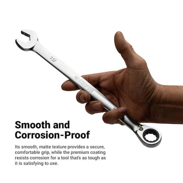 Capri Tools SAE 120-Tooth Ultra-Smooth Extra-Long Reversible