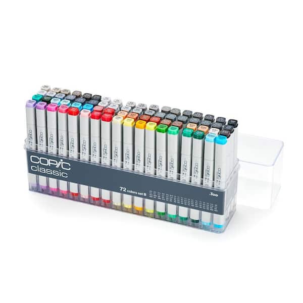 COPIC Classic Marker Set B (72-Piece) CMC72BV2 - The Home Depot
