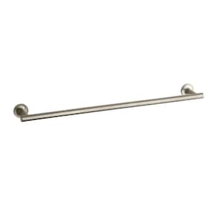 Purist 24 in. Single Towel Bar in Vibrant Brushed Bronze