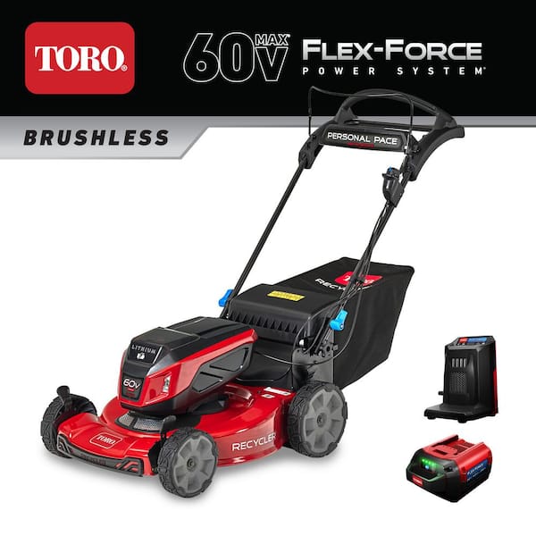 Toro 21467 Recycler 22 in. 60V Max* Personal Pace Auto-Drive Rear Wheel Drive Walk Behind Mower - 6.0 Ah Battery/Charger Included - 1