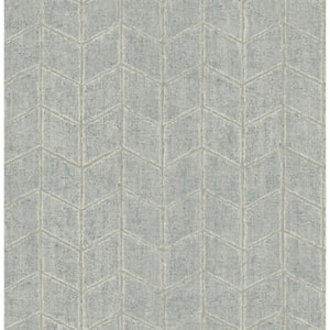 Grey Sky Flatiron Geometric Metallic Non-Pasted Non-Woven Paper Wallpaper