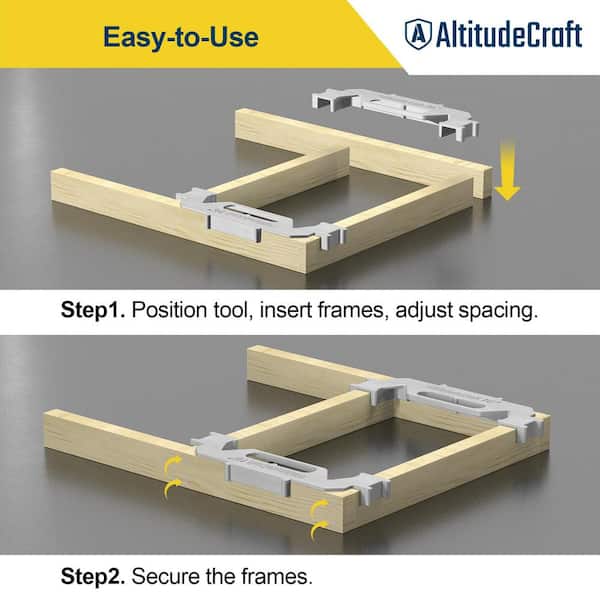 Angel Sar 12 in. Framing Tools, Stud Framing Jig Lumber Accessories for 12 in. On-Center Precision Wall (2-Piece Set)