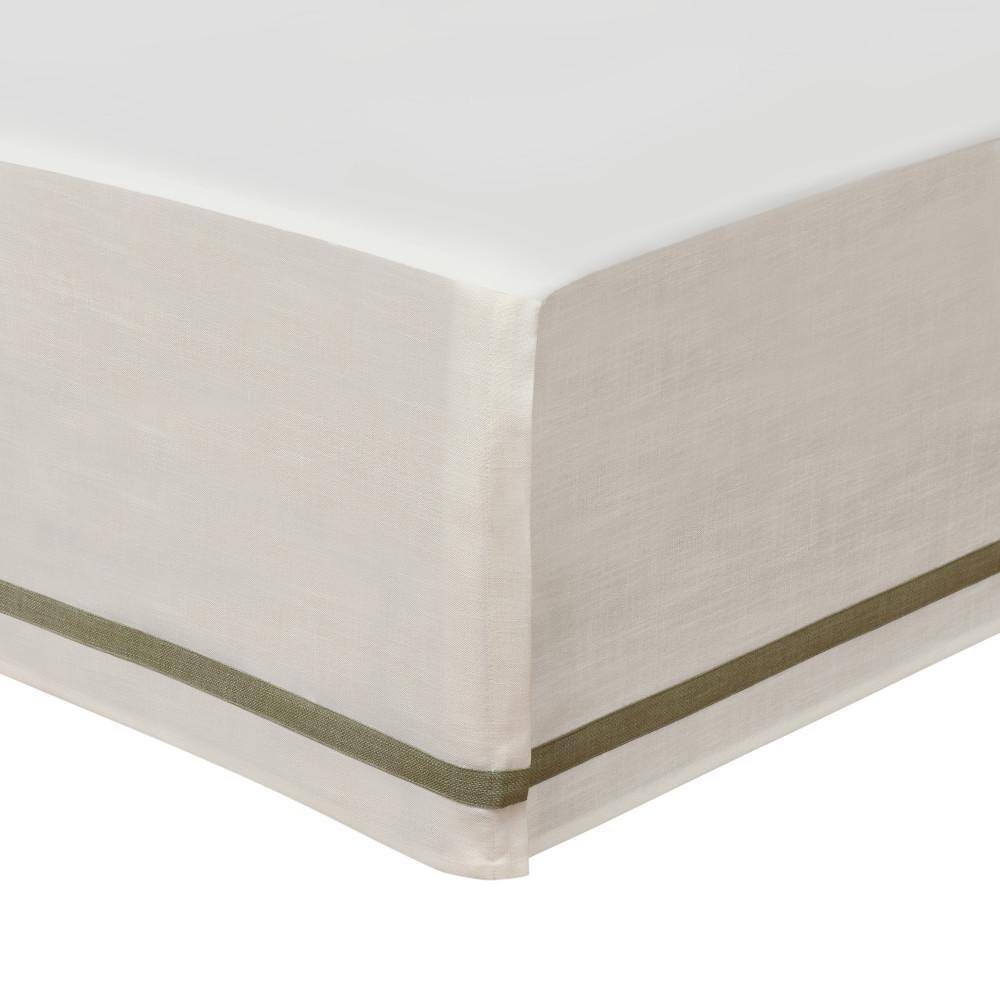 Athena Queen Brown Microfiber Embroidered Bedspread Set