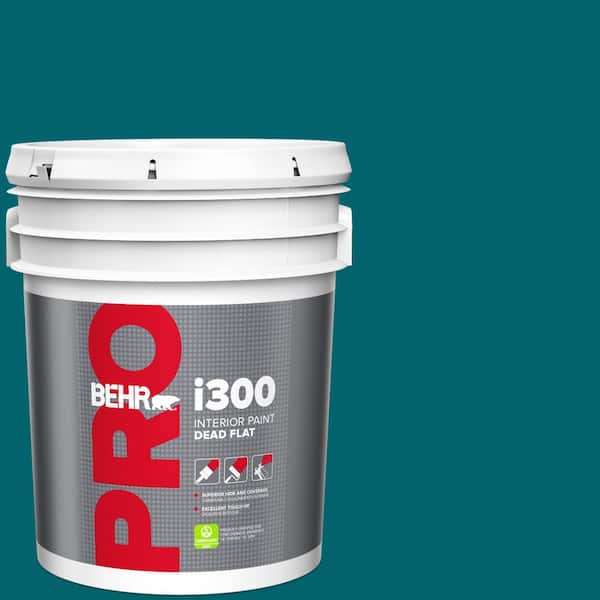 BEHR PRO 5 gal. #S-H-520 Peacock Tail Dead Flat Interior Paint