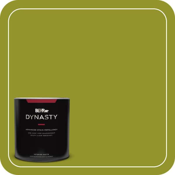 BEHR DYNASTY 1 qt. #P350-7 Lazy Lizard Matte Interior Stain-Blocking Paint & Primer