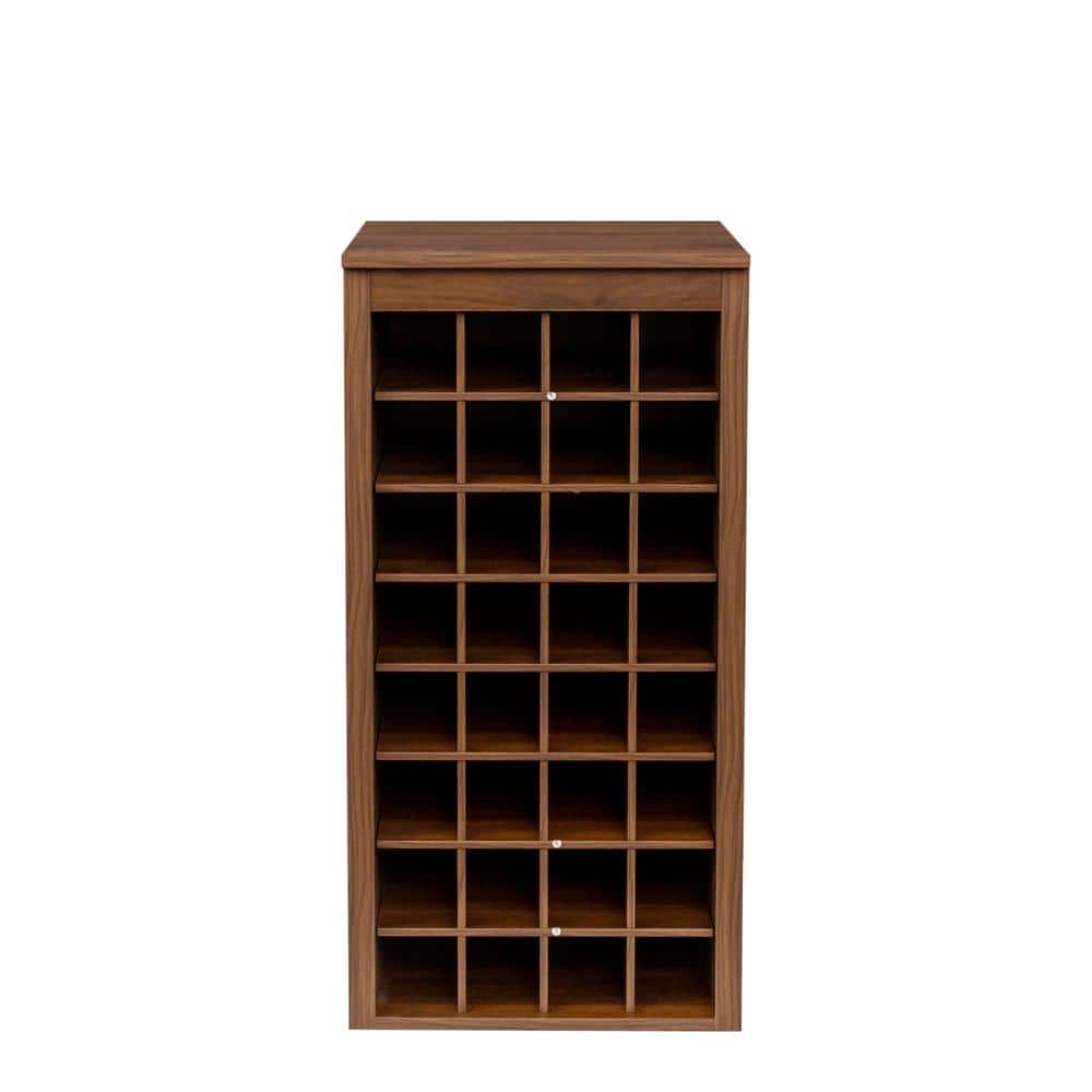 32 Wine Bar Cabinet, Buffet Cabinet, Stylish and Minimalist Wine Cooler Suitable For Kitchen, Bar, Living Room-Brown