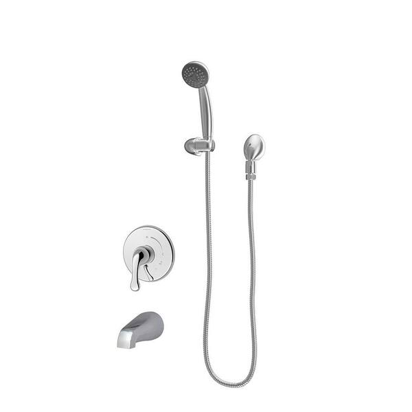 Symmons Unity Single Handle 1-Spray Tub and Shower Faucet in Polished Chrome (Valve Included)