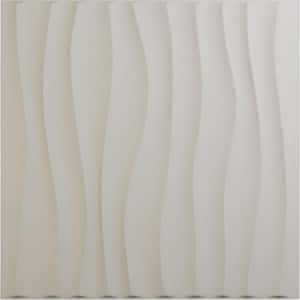 19 5/8 in. x 19 5/8 in. Shoreline EnduraWall Decorative 3D Wall Panel, Satin Blossom White (Covers 2.67 Sq. Ft.)