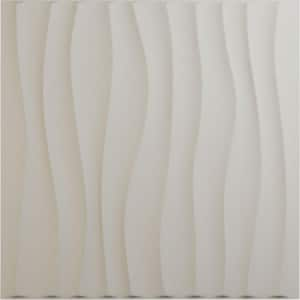 19 5/8 in. x 19 5/8 in. Shoreline EnduraWall Decorative 3D Wall Panel, Satin Blossom White (12-Pack for 32.04 Sq. Ft.)