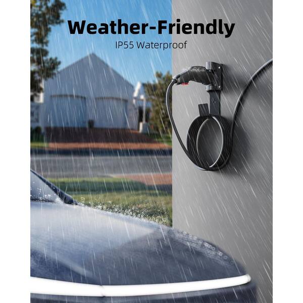 Ahfiwaso Electric Vehicle J1772 Charger Holder 180° Rotating