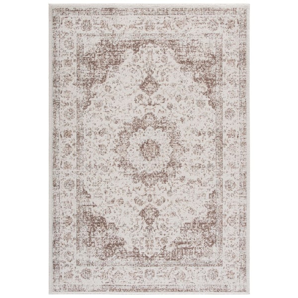 Evoke 7 ft. x 9 ft. Ivory Medallion Area Rug