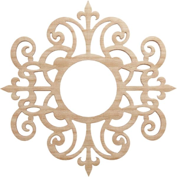 Ekena Millwork 0.25 in. x 5.875 in. x 18 in. Wood Medallion Moulding