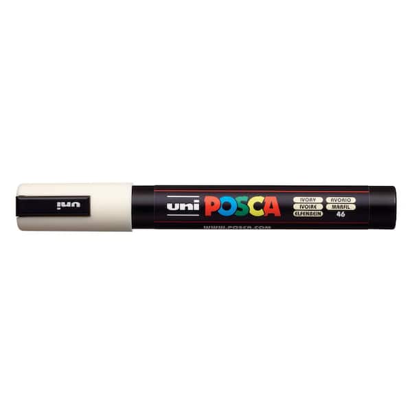 POSCA PC-5M Medium Bullet Paint Marker, Ivory 076900 - The Home Depot