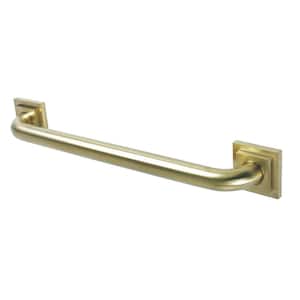 Claremont 18 in. x 1-1/4 in. Grab Bar in Brushed Brass