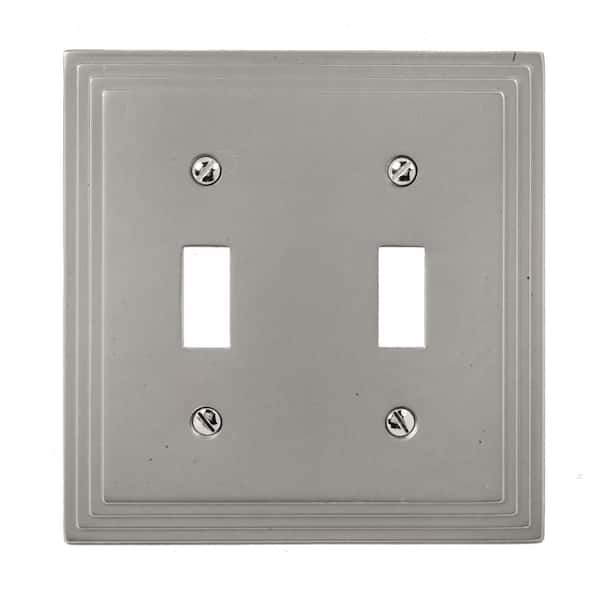 Metallic 2-Gang Toggle Wall Plate (1-Pack)