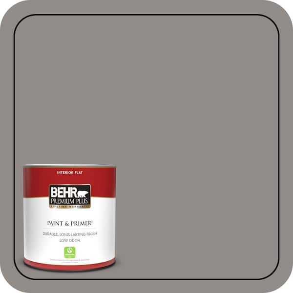 BEHR PREMIUM PLUS 1 qt. #790F-4 Creek Bend Flat Low Odor Interior Paint & Primer