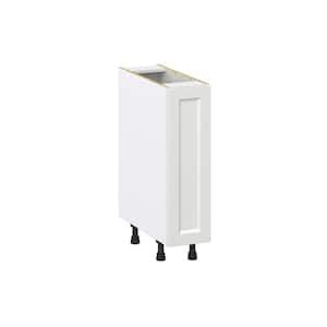 Alton 9 in. W x 24 in. D x 34.5 in. H Painted White Shaker Assembled Base Kitchen Cabinet with a Full High Door
