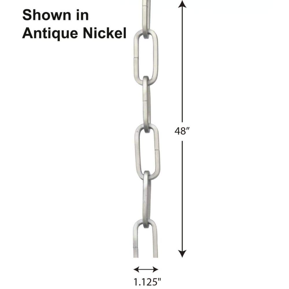 48-Inch Aged Brass Steel Accessory Chain