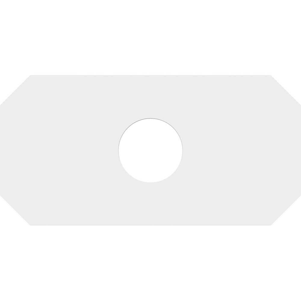 Emerald White PVC Contemporary Ceiling Medallion, 14" x 7"