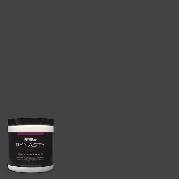 BEHR DYNASTY 8 oz. #S-H-790 Black Suede Eggshell Enamel Stain