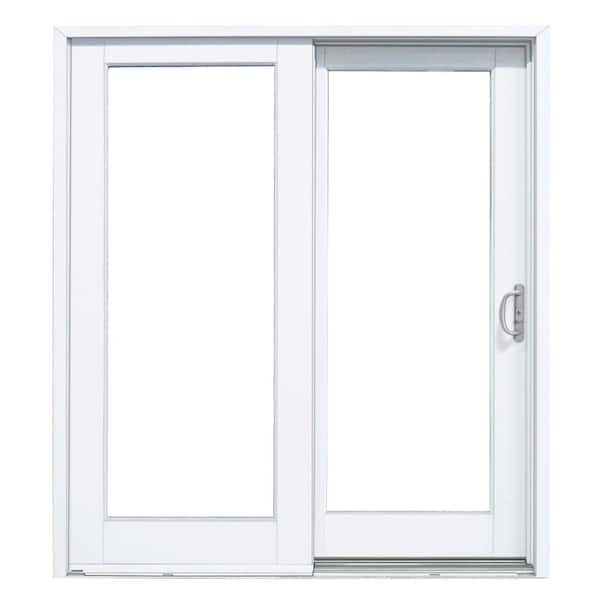 MasterPiece 72 in. x 80 in. Smooth White Exterior and Interior Right-Hand Composite Sliding Patio Door