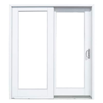 Mp Doors 72 In X 80 Smooth White Right Hand Composite Pg50 Sliding Patio Door G60rdp50 The Home Depot - Home Depot Cost To Install Sliding Patio Door