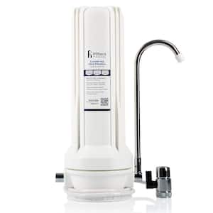 Countertop Ultra Drinking Water Filter for VOCs Cysts Pesticides Herbicides Chlorine Taste and Odor - White