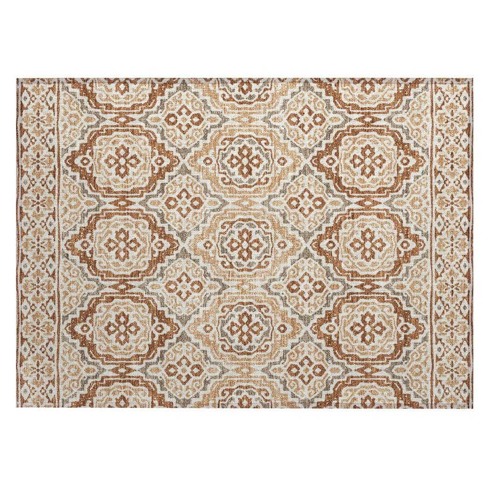 Chantille Machine Washable Indoor/Outdoor Abstract ACN2669 Paprika 2 ft. x 3 ft. Accent Rug price history on PriceWatchPro