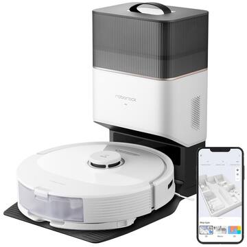 Roborock Q8 Max+ Robotic Vacuum and Mop with Smart Navigation, Self-Emptying, Multi-surface in White Roborock Q80 Max+