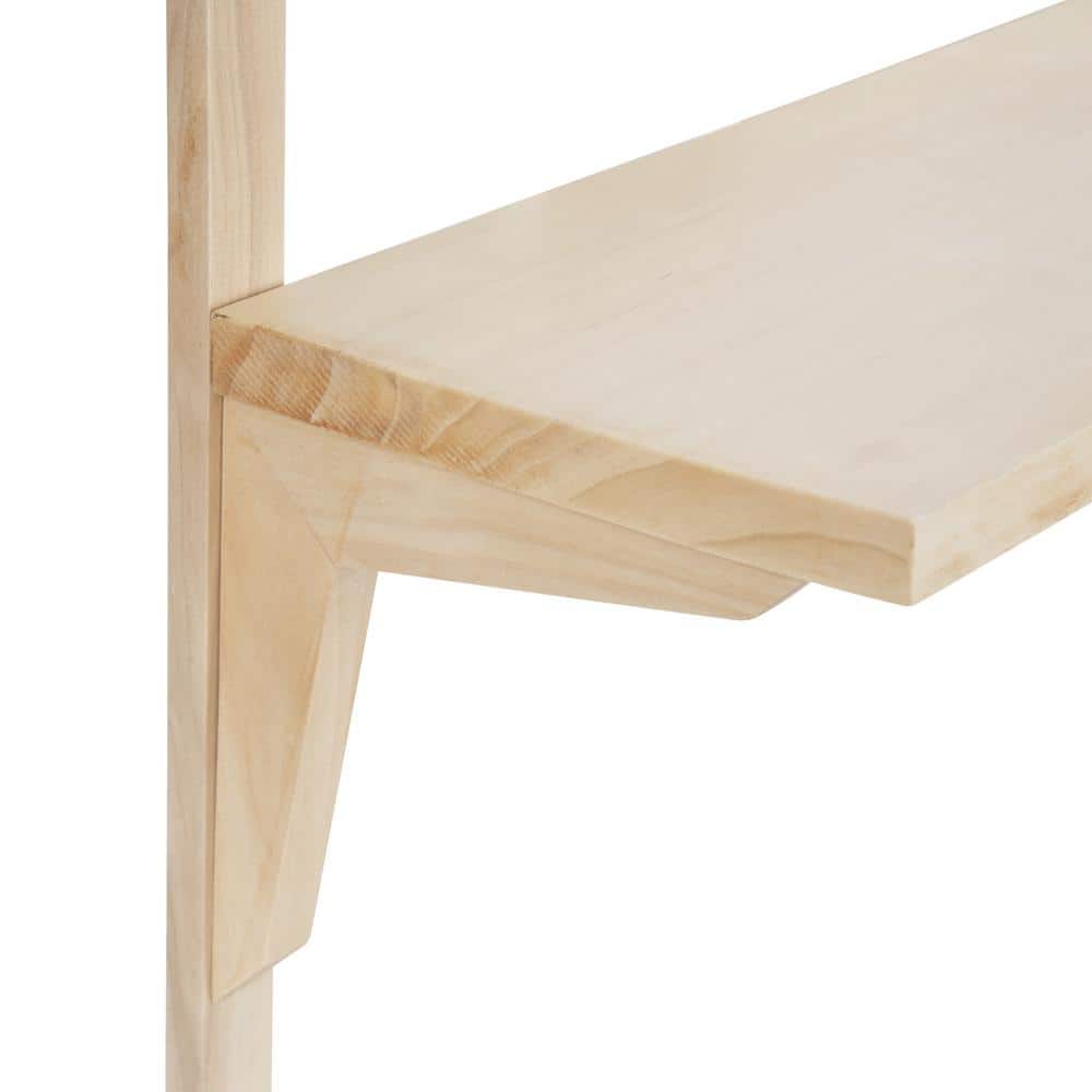 Meridien 24" Natural Poplar Floating Wall Shelf