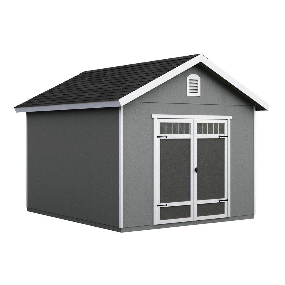 DIY Porter 10 ft. x 12 ft. Wooden Outdoor Storage Garden Shed with Floor Transom Window Doors (120 sq. ft. ) price history on PriceWatchPro