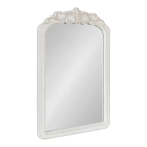 Jenelle 20.00 in. W x 30.00 in. H MDF White Rectangle Framed Decorative Mirror