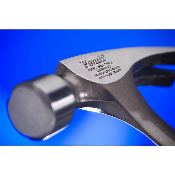 Plumb 20 oz. Solid Claw Anti-Shock Hammer SS20RN Premium Depot - The Ripping Steel Home