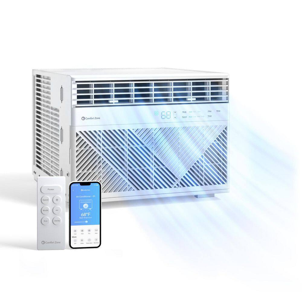 12,000 BTU 115 Volts Smart Window Air Conditioner Cools 450 sq. ft. with Remote and WiFi Enabled in White price history on PriceWatchPro