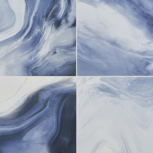 savannah 英　3枚 Ivy Hill Tile Savannah Blue 23.62 in. x 47.24 in. Polished