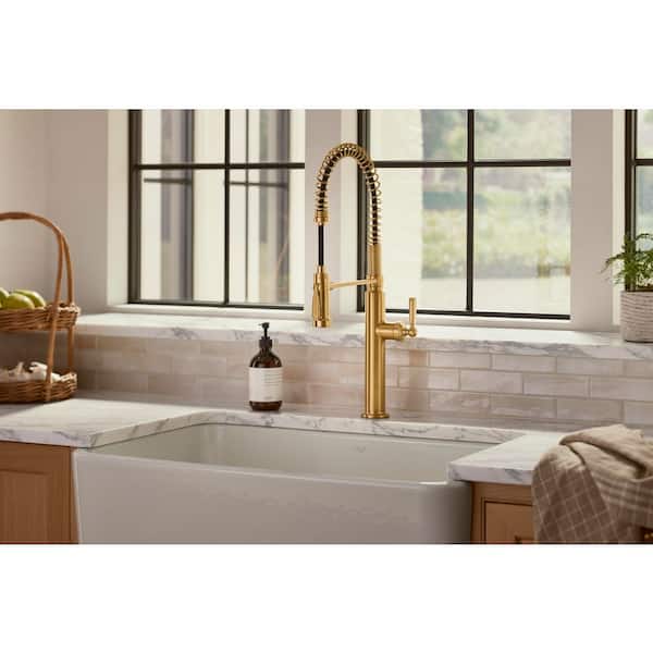 Edalyn By Studio McGee Single Handle Pull Down Sprayer Kitchen Faucet With Sprayhead in Matte Black