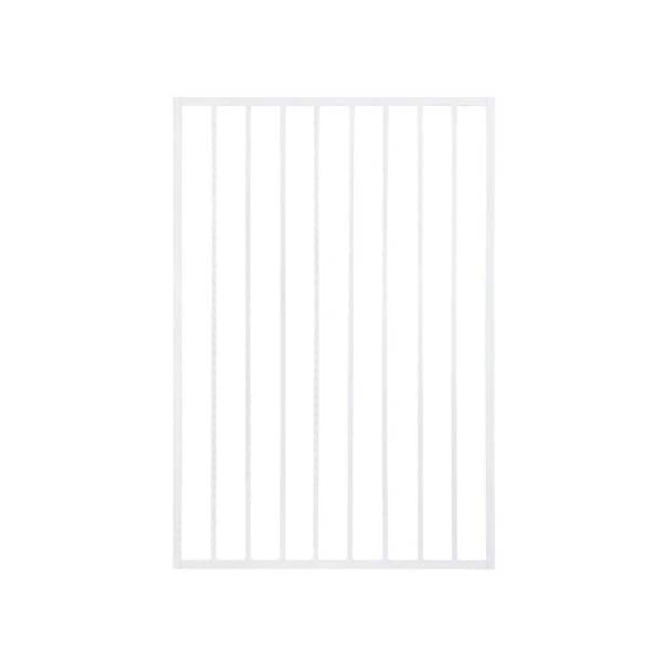 Unbranded Pro Series 3 ft. x 5 ft. White Steel Fence Gate