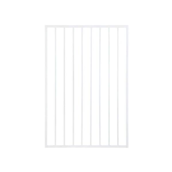 US Door and Fence Pro Series 3 ft. x 5 ft. White Steel Fence Gate