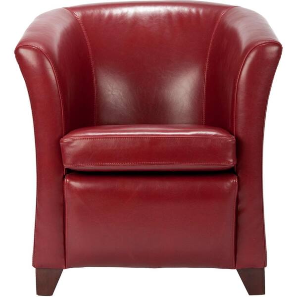 Safavieh Greta Mulberry Bicast Leather Club Arm Chair