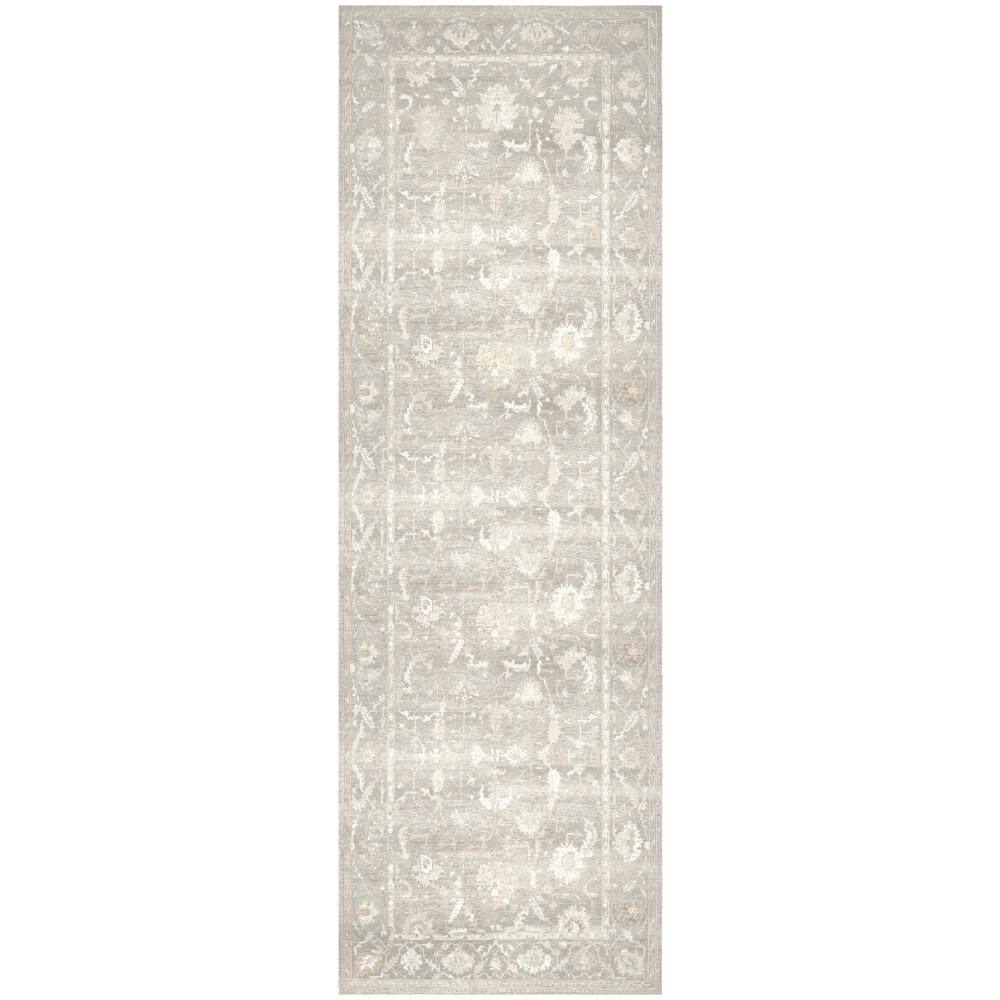 Vintage Washables Grey 2 ft. x 6 ft. Floral Traditional Runner Area Rug price history on PriceWatchPro