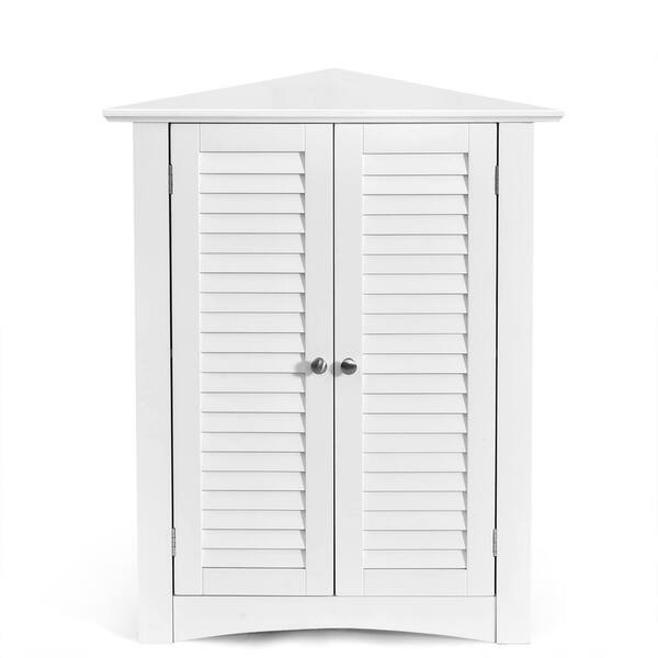 Bunpeony 25 in. W x 12.5 in. D x 32 in. H Freestanding Corner Linen